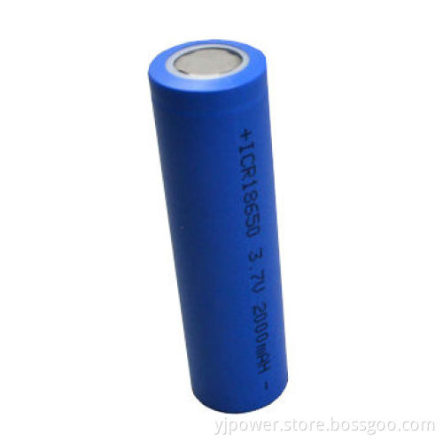 3.7V 2000mAh 18650 Rechargeable Battery